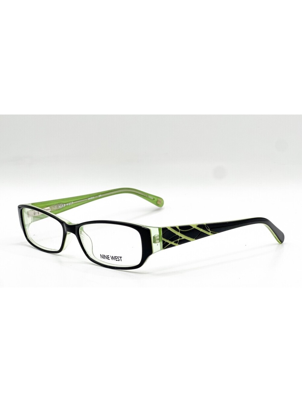 Nine West Nw5012 019 Black Lime Authentic Eyeglasses 51-15-130